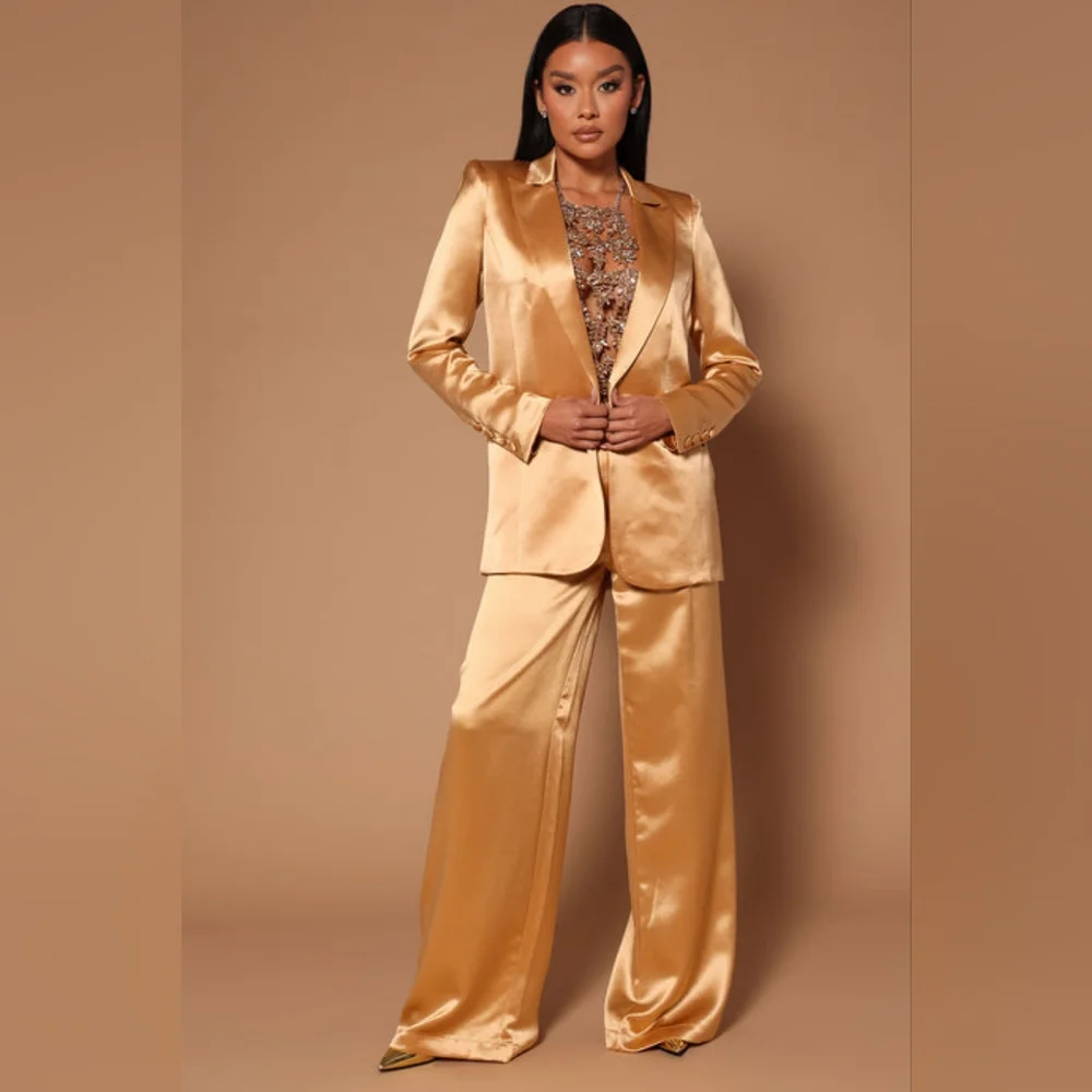 Nova Luxe satin pant set - Picture 4 of 12